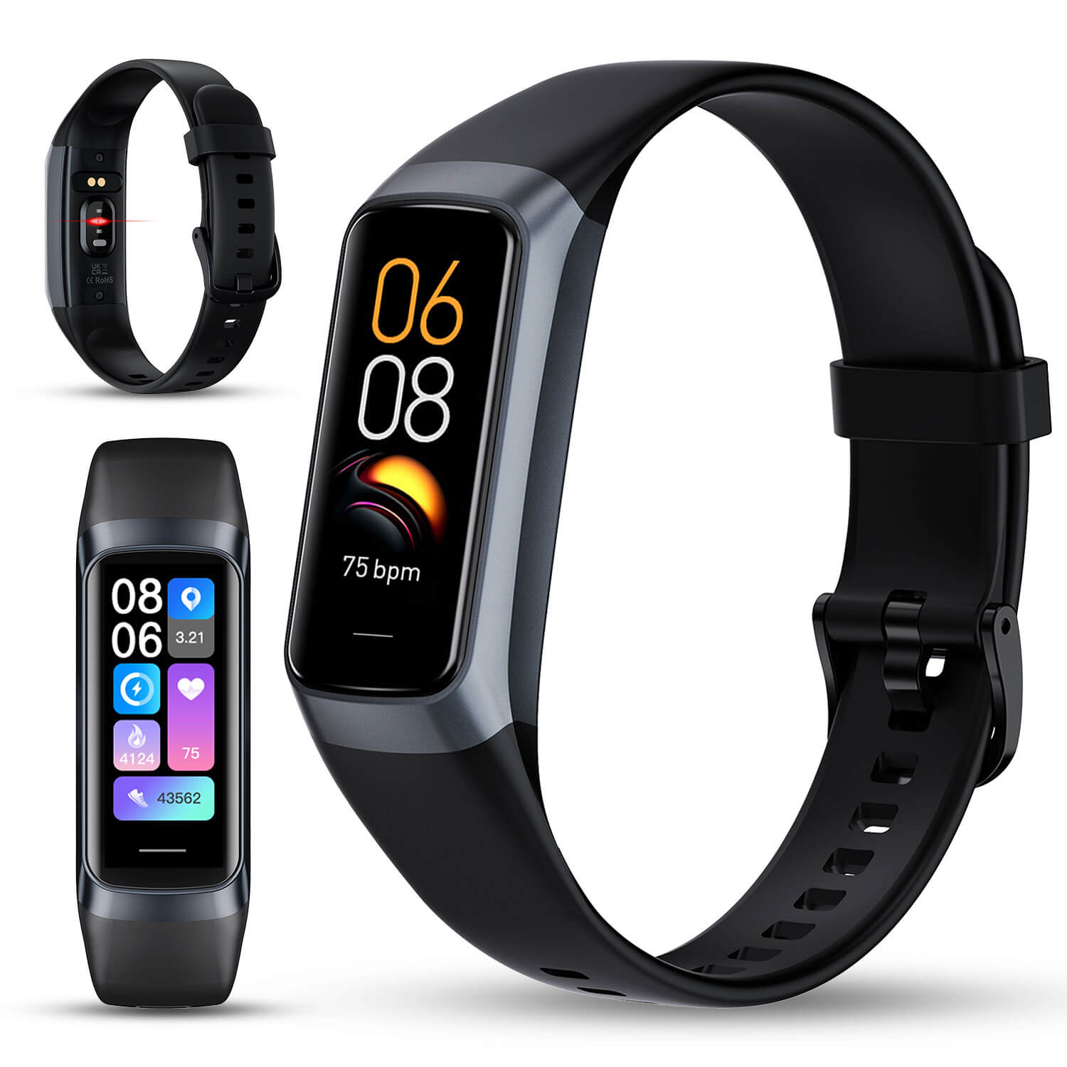 Fit Pro + Smart Health Fitness Activity Tracker | AMOLED 1.1"